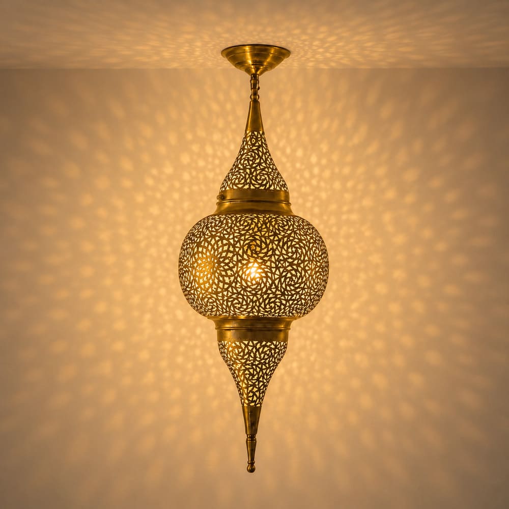 lámpara árabe ALMEDINA dorada 70cm