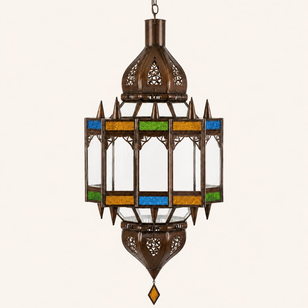 lámpara marroquí cristal ASAD