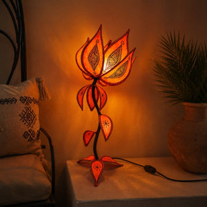 lámpara marroquí piel asfur lifestyle
