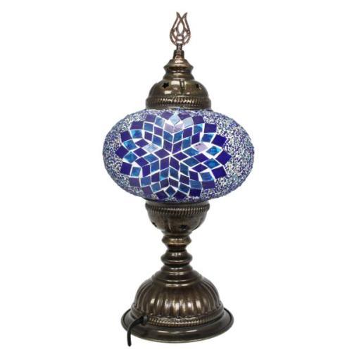 Lámpara turca de mesa con cristal de mosaico - Nº3 Asrak