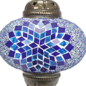 Lámpara turca de mesa con cristal de mosaico - Nº3 Asrak