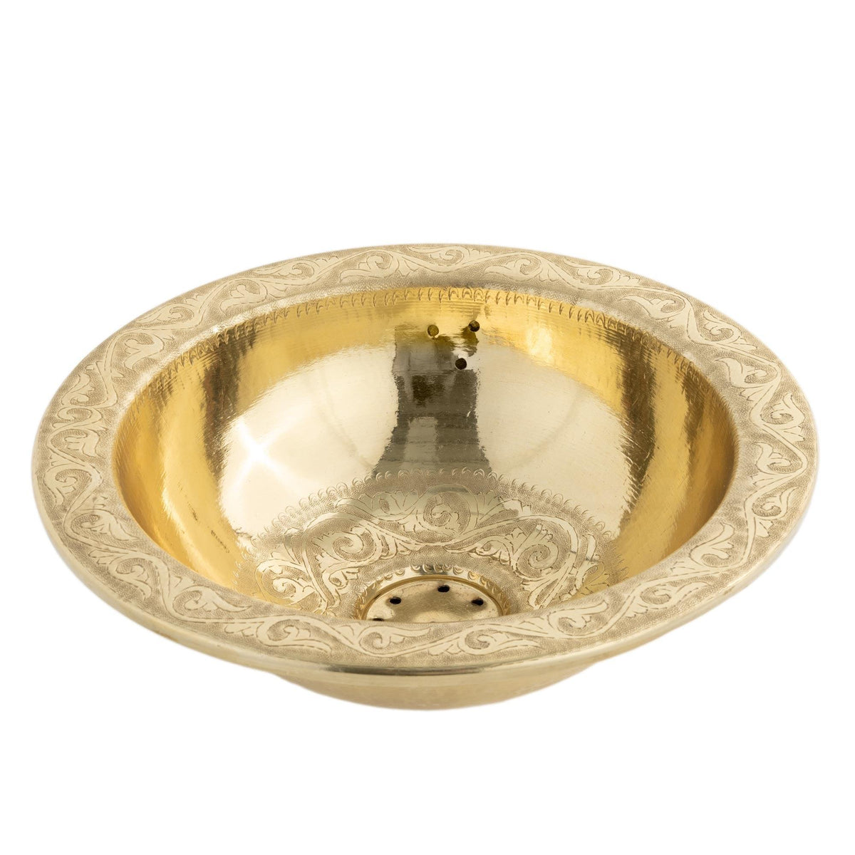 Lavabo marroquí de latón dorado