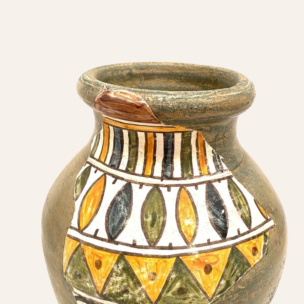 macetero turco pintado