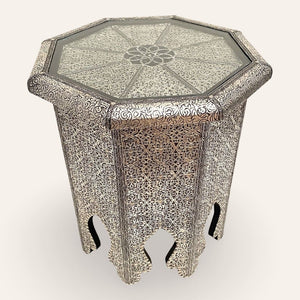 mesa árabe auxiliar de alpaca