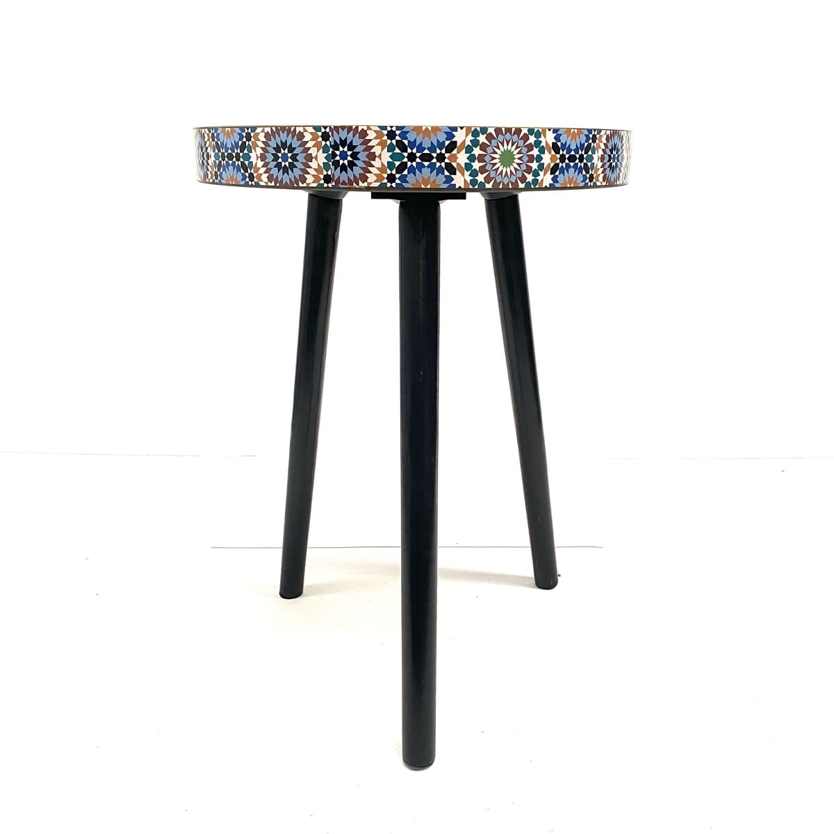 Mesa marroquí auxiliar de café Al-Andalus alzado