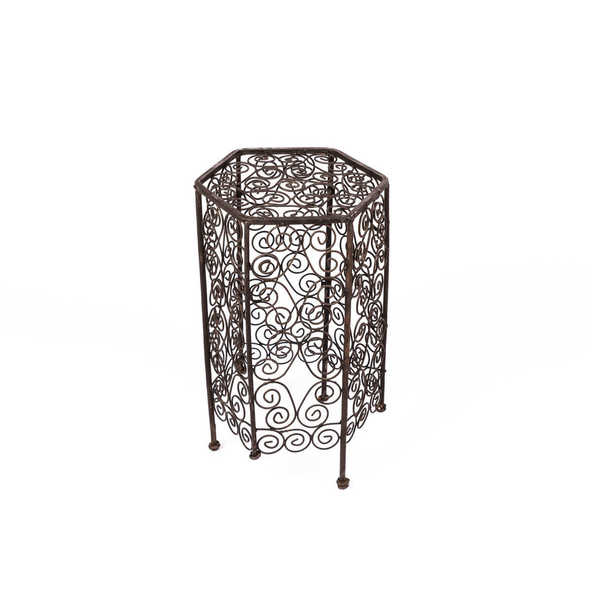 Mesa marroquí auxiliar de hierro