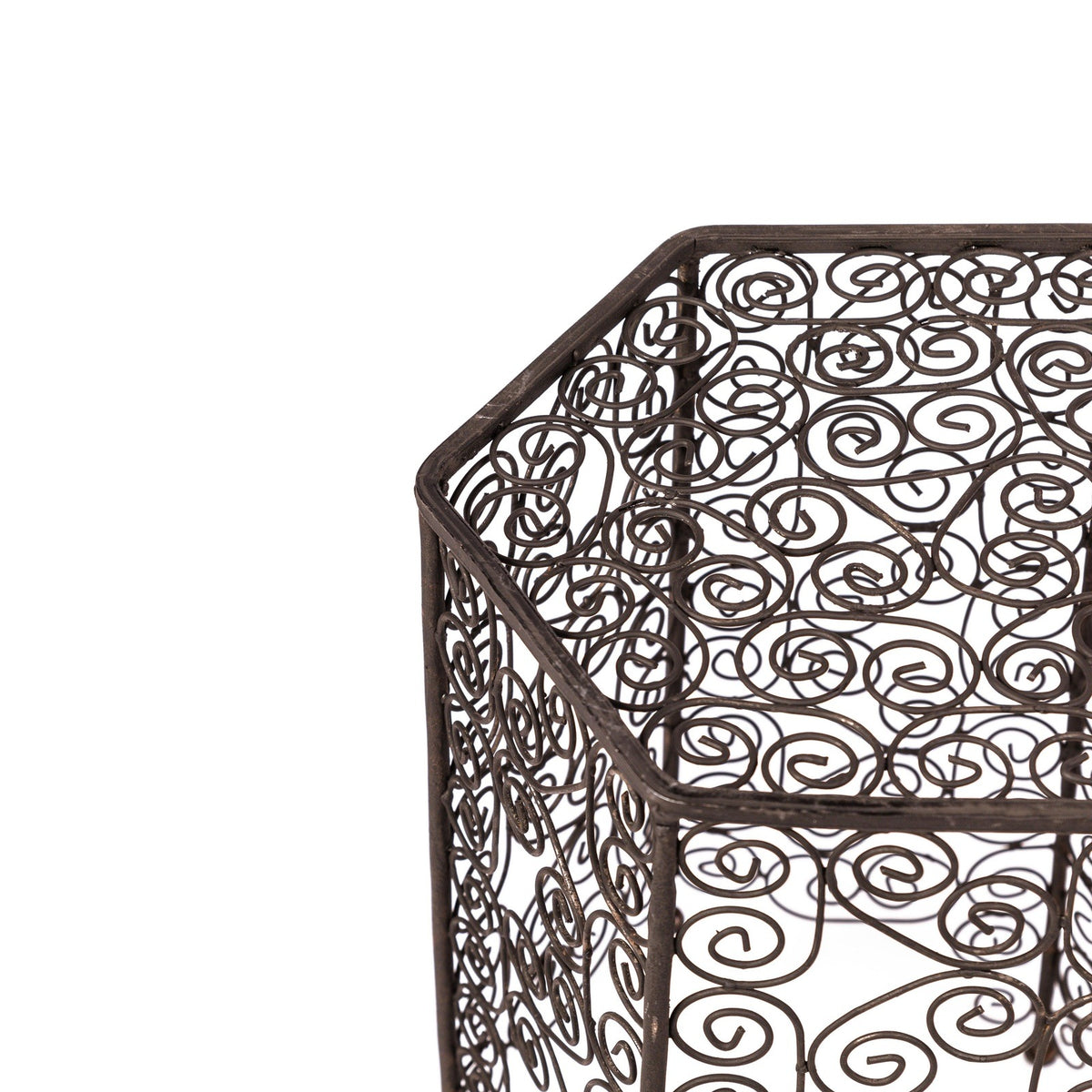 Mesa marroquí auxiliar de hierro