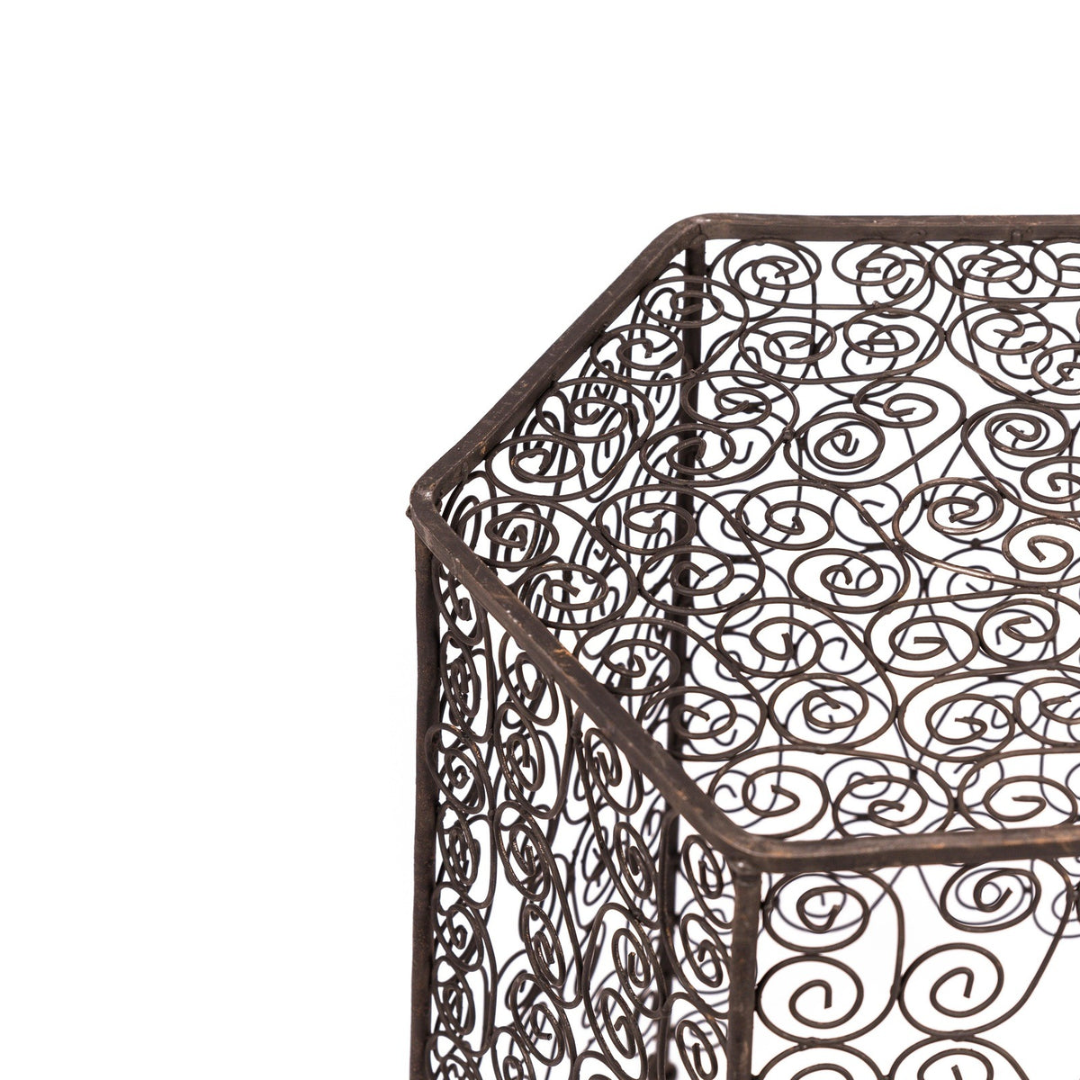 Mesa marroquí auxiliar de hierro