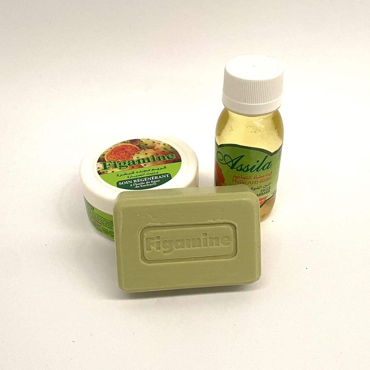 Confezione di Fichi d'India Cosmetici Arabi - Olio + Crema + Sapone