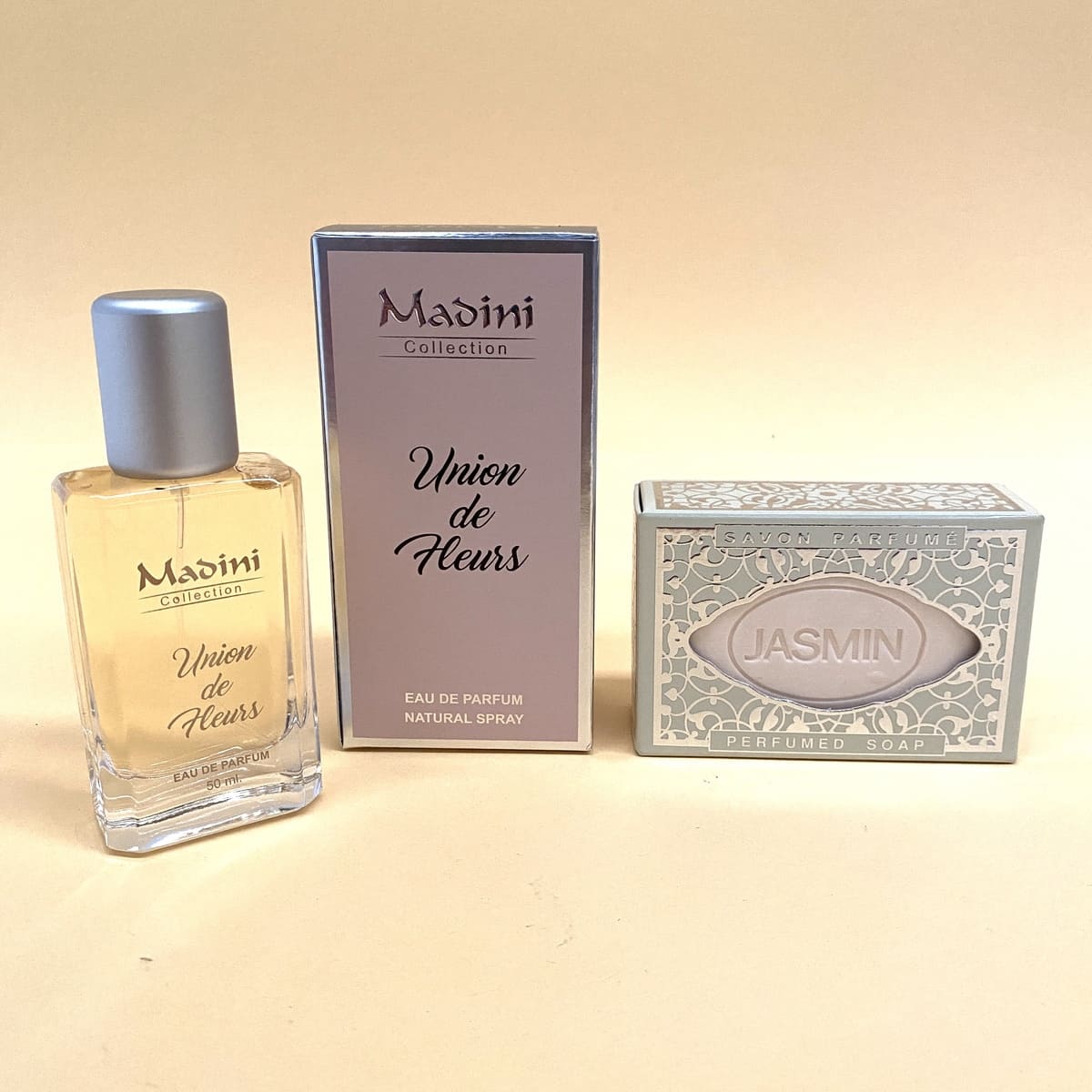 MADINI Cesto di profumo arabo femminile Union de Fleurs + Sapone