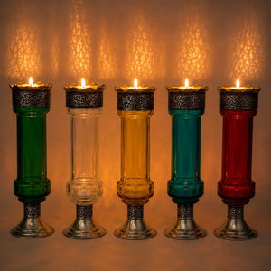 portavelas marroquí cristal NAHIF on