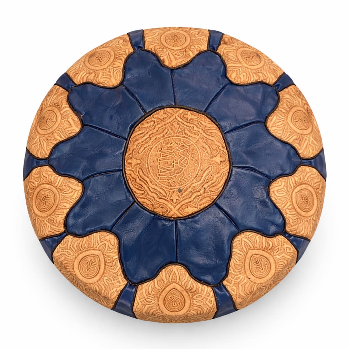 Puff árabe de piel AZRU planta