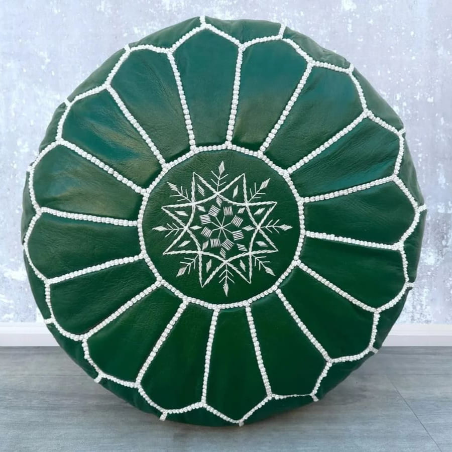 puff árabe verde