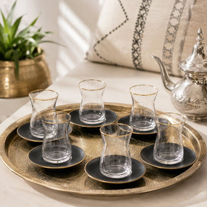 RAKLE juego vasos turcos negros lifestyle