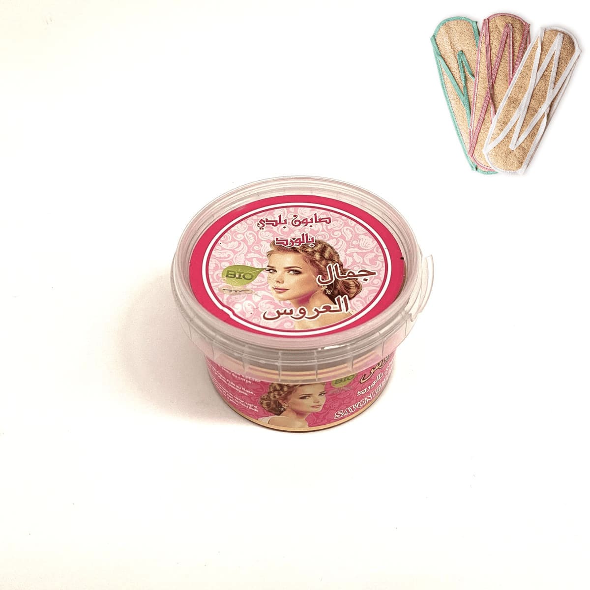 Sapone tradizionale BIO Beldi all'olio di rosa + Luffa IN REGALO