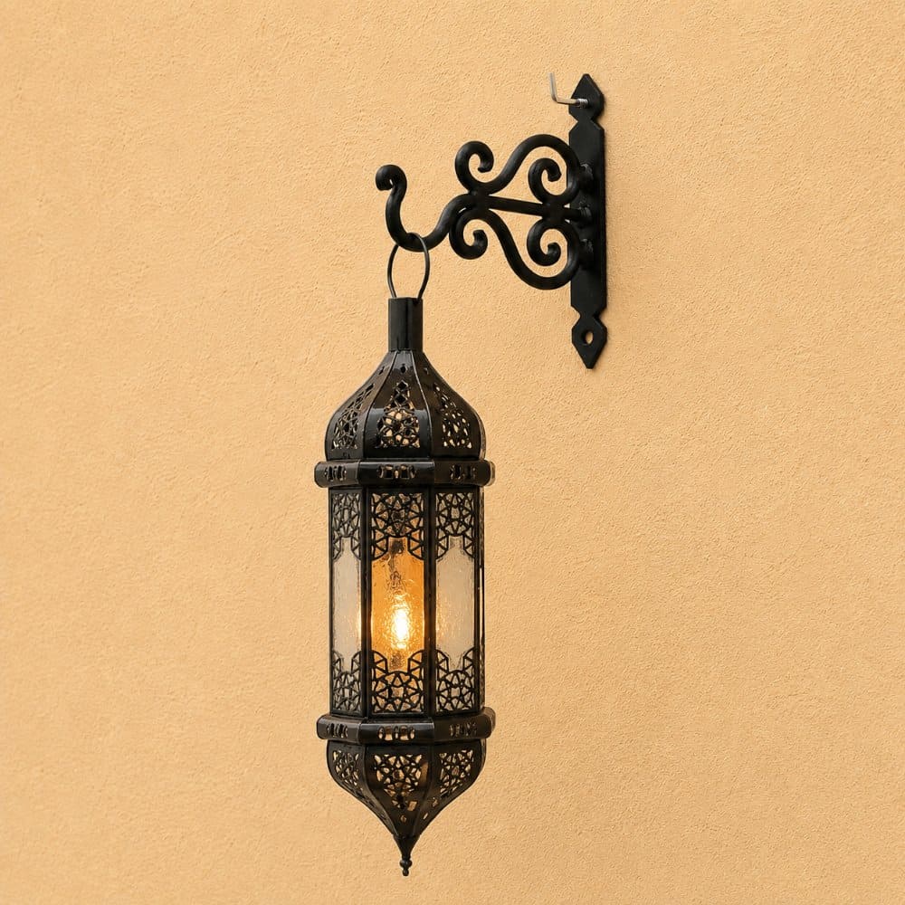 Supporto per Lampade e Lanterne Arabe in Ferro Battuto 10cm