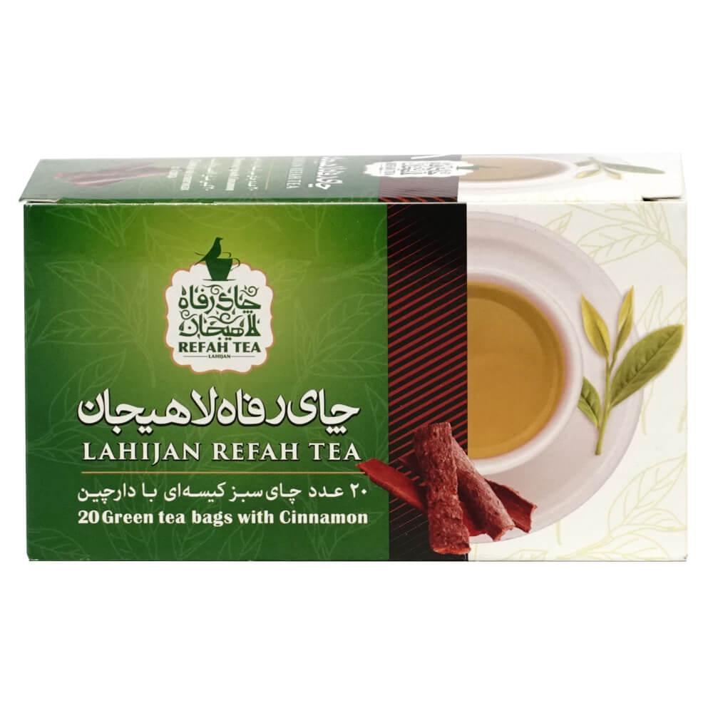 Té verde con canela natural en bolsitas