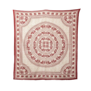 Tela India elefante rojo 240x210cm